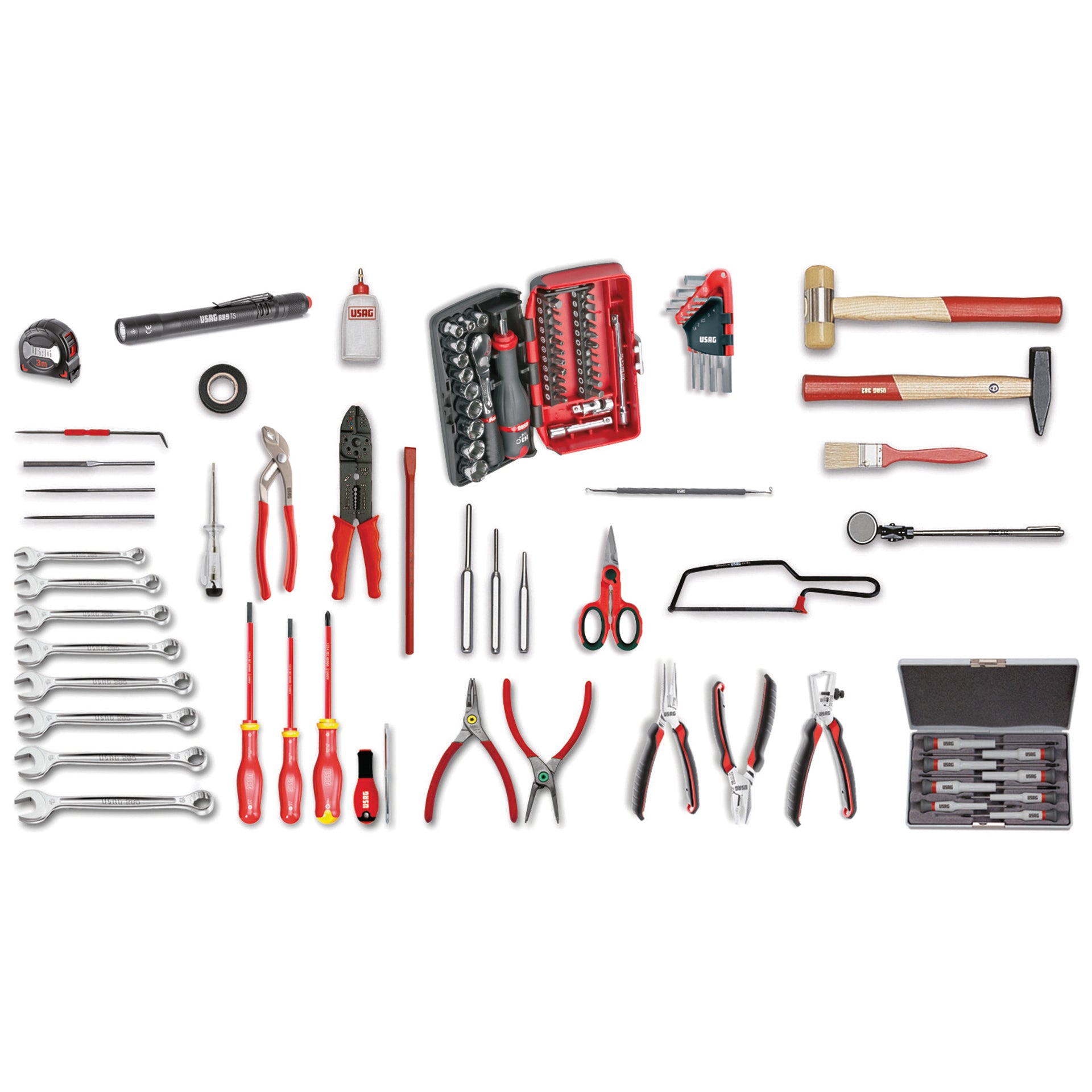 496 H - Electronics assortment (94 pcs) - Usag - U04960070 496 H - Electronics assortment (94 pcs) - Usag - U04960070